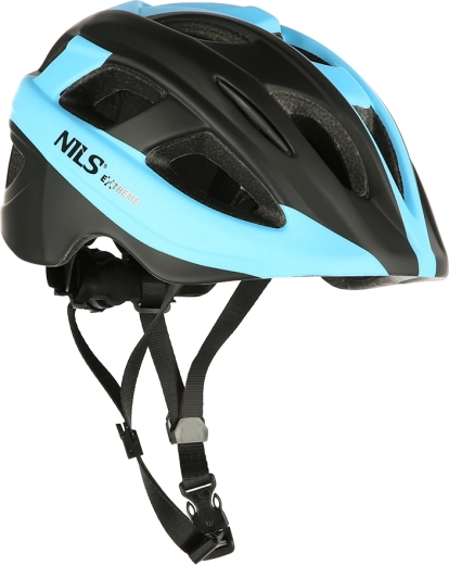 Kask rowerowy NILS Extreme MTV35J niebieski – S (48–53 cm)