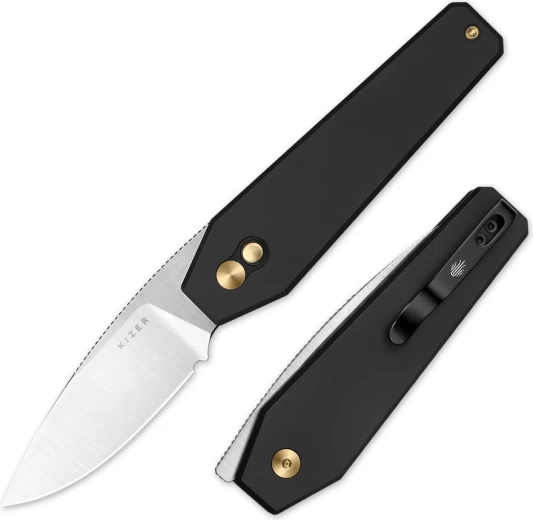 Button lock, front flipper i klips kieszonkowy