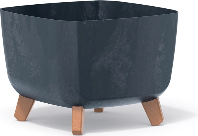 Donica Gracia Square efekt betonu 29 × 29 × 22 cm antracyt