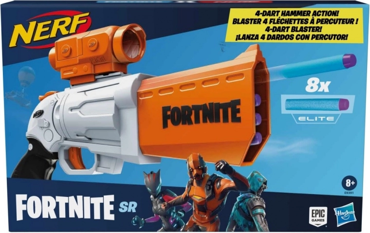 Nerf Fortnite SR – pistolet z odczepianym celownikiem