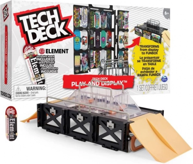 Tech Deck witryna z rampą na fingerboardy