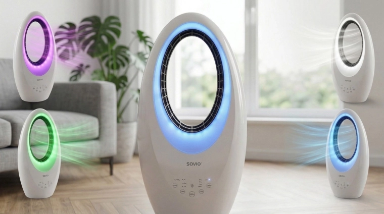 Pierścień LED i przyjemna atmosfera w 4 kolorach