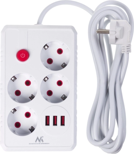 4 gniazda + 3× USB w jednym miejscu