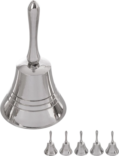 Świąteczny aluminiowy dzwoneczek srebrny mix - 1 sztuka