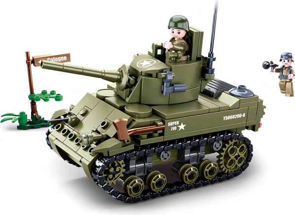 Sluban Army WW2 mały aliancki czołg – zestaw konstrukcyjny