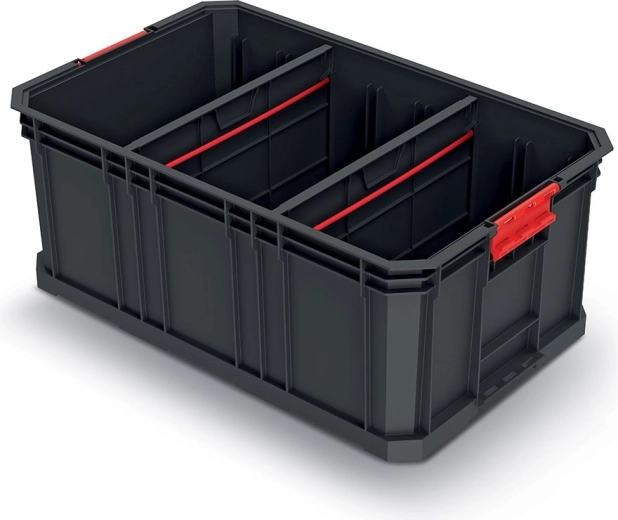 Modułowy pojemnik transportowy z przegrodami 520 × 329 × 210 mm