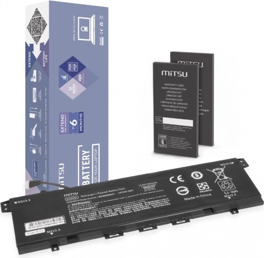Bateria MITSU KC04XL do HP Envy x360 13-ag/13-ar/13-ah/13-aq (53 Wh, 15,4 V)