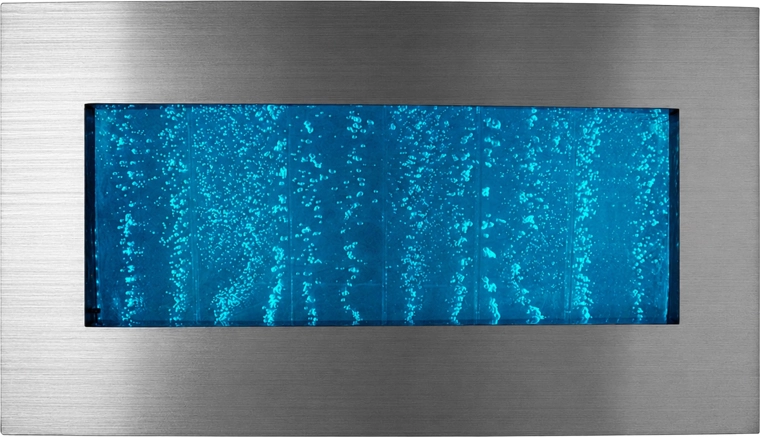 Wisząca ściana wodna bąbelkowa z podświetleniem RGB LED 95 × 55 × 11,5 cm
