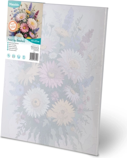 Wstępnie nadrukowane i ponumerowane płótno na ramie