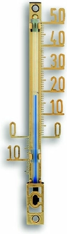 Zewnętrzny analogowy termometr TFA, plastikowy, złoty, XS