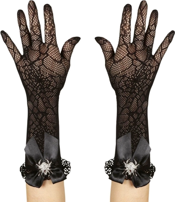 Rękawki z motywem pajęczyn