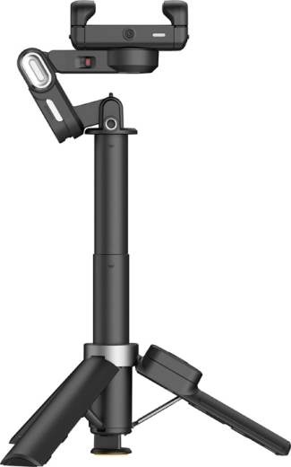 Konstrukcja 4w1: stabilizator, kijek selfie, statyw i gimbal