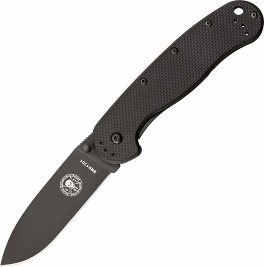 ESEE Avispa Black nóż składany 8,9 cm, cały czarny, FRN