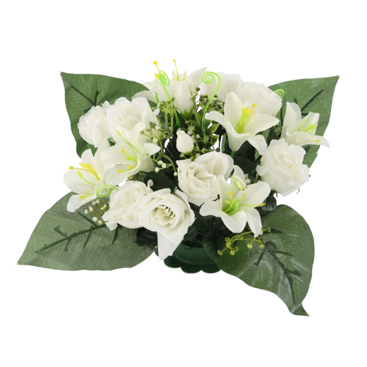 Realistyczny wygląd róż i lilii