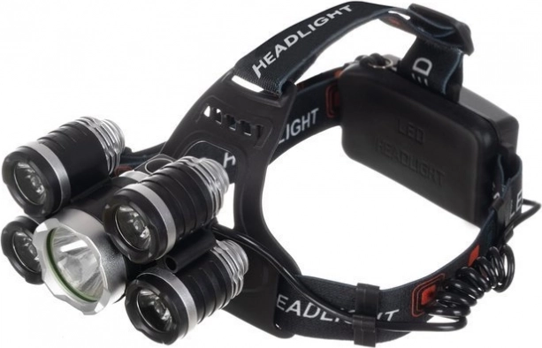 Mocne oświetlenie z 5× LED Cree T6