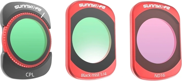 Zestaw filtrów Sunnylife do Osmo Pocket 4/3 (CPL, ND16, Black Mist 1/4)