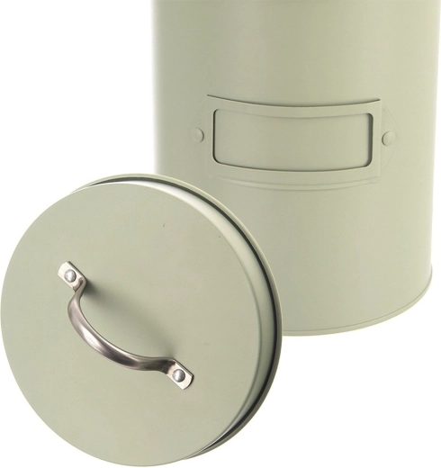 Pokrywka z metalowym uchwytem dla łatwego otwierania