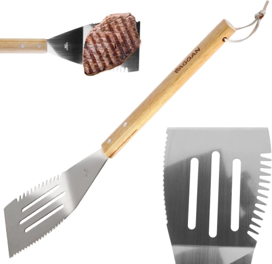 Wygodna drewniana rączka z pętelką