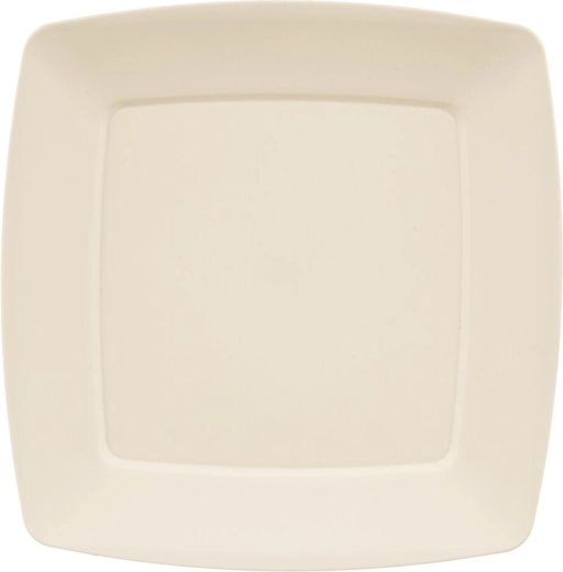 Płytki plastikowy talerz Sandy, kremowy 23,5 × 23,5 cm