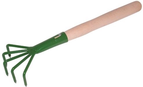 Ogrodowy pazur z 5 zębami i drewnianą rękojeścią 24 cm