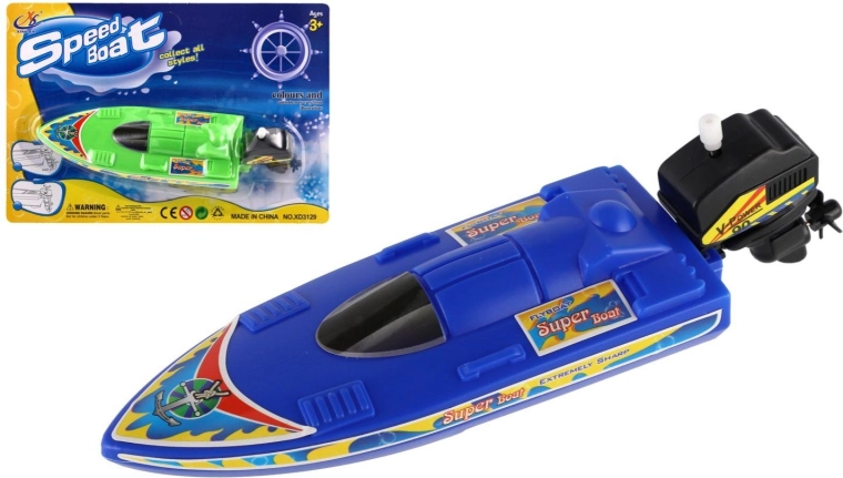 Wiky nakręcana łódź motorowa do wody 20 cm - 1 sztuka