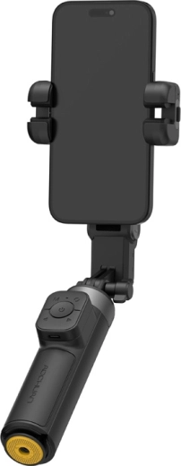 AOCHUAN M3 Pro mini stabilizator do telefonu z czujnikiem AI, światłem RGB i pilotem zdalnego sterowania (czarny)