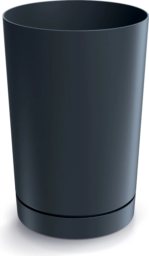 Doniczka Tubo 30 cm antracyt z podstawką