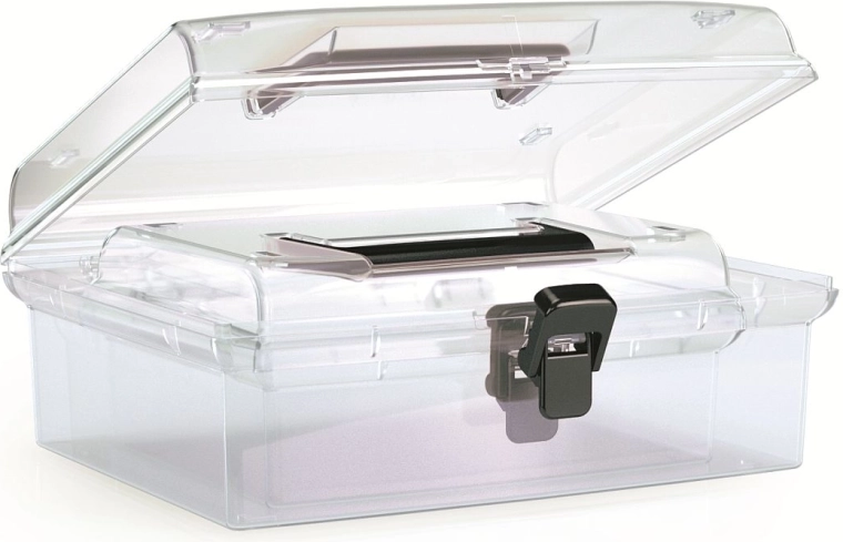 Plastowe organizery NUF zestaw 2w1, czarne, 245 × 214 × 100 mm