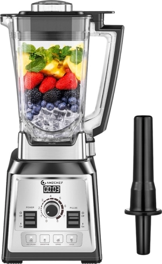 AMZCHEF blender kielichowy z dzbankiem 2000 W, 2 l
