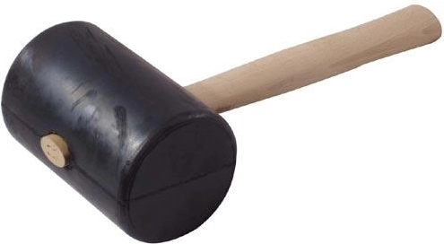 Młotek gumowy 90 mm z drewnianym trzonkiem – produkcja czeska