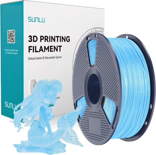 Sunlu PLA Twinkling filament błyszczący niebieski 1,75 mm 1 kg