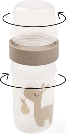 Done by Deer duży lunchbox to go 2-way Lalee piaskowy