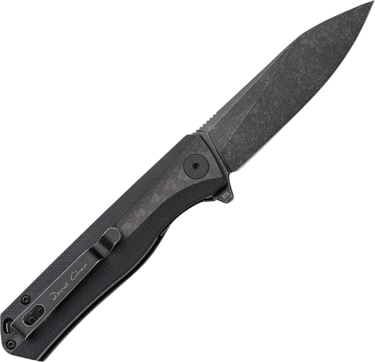 Wytrzymałe ostrze D2 z wykończeniem Black Stonewash