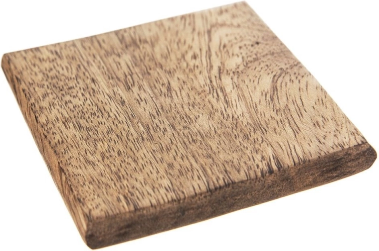 Drewniana podkładka pod kubek 10 × 10 cm