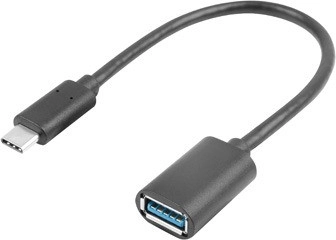 Adapter USB-C (męski) na USB-A (żeński) USB 3.1, 15 cm