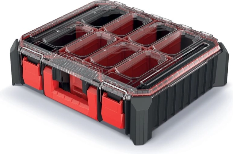 Organizer na narzędzia z wyjmowanymi boxami 44,5 × 36,8 × 12,6 cm – czarny