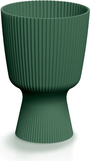 Doniczka Milly Round 14,6 cm ciemnozielona