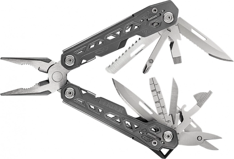 Multitool GERBER Truss, stal nierdzewna, 17 funkcji z etui