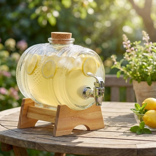 Korkowa pokrywka chroni napój