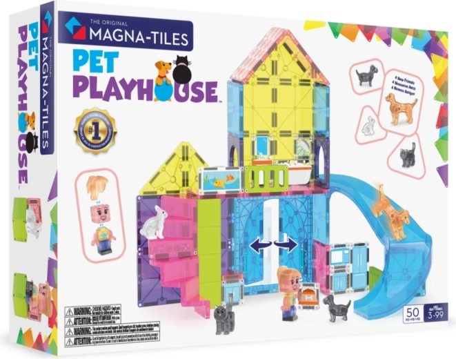 Magna-Tiles domek dla zwierzątek 50 elementów