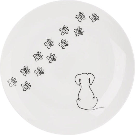 Porcelanowy talerz deserowy Piesek 20,7 cm