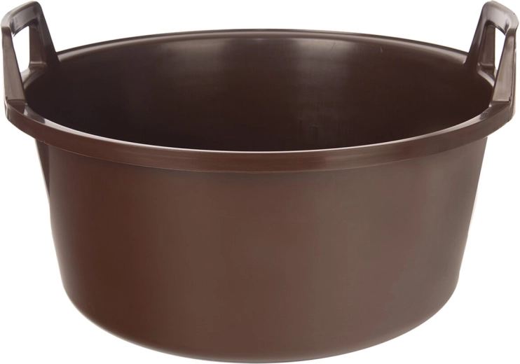 Plastikowa baliia z uchwytami 40 l brązowa