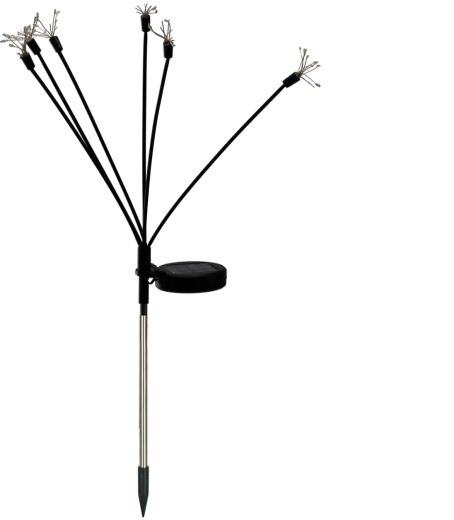 Solarna lampa ogrodowa 70 cm z efektem fajerwerków, 60 LED multicolor