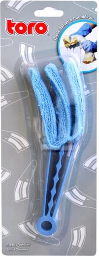 Plastowy czyścik do żaluzji z gąbką TORO