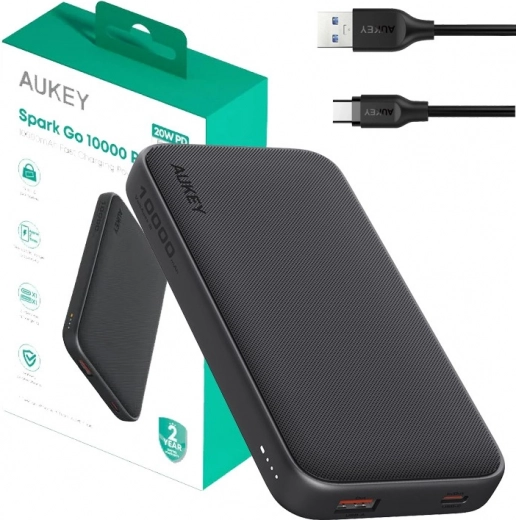 Powerbanka Aukey Spark Go 10000mAh z USB-C