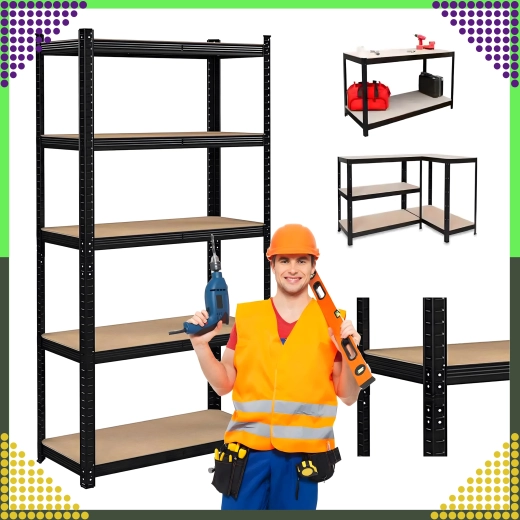 Wszechstronny montaż i regulowane półki