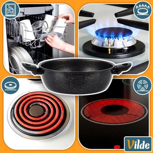 Kompatybilny z wieloma typami kuchenek