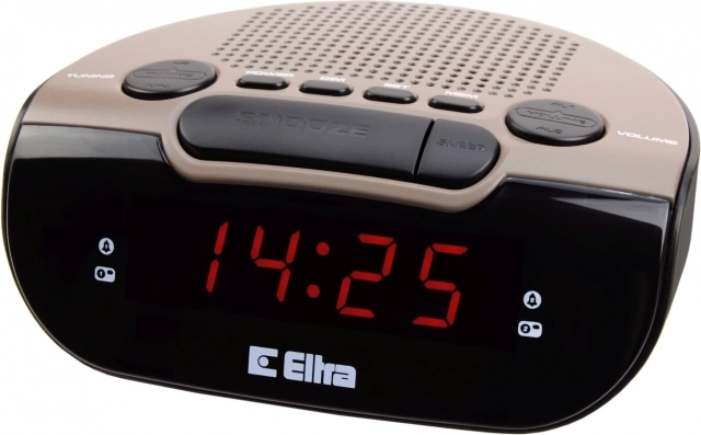 Radiobudzik z tunerem PLL czarny/khaki