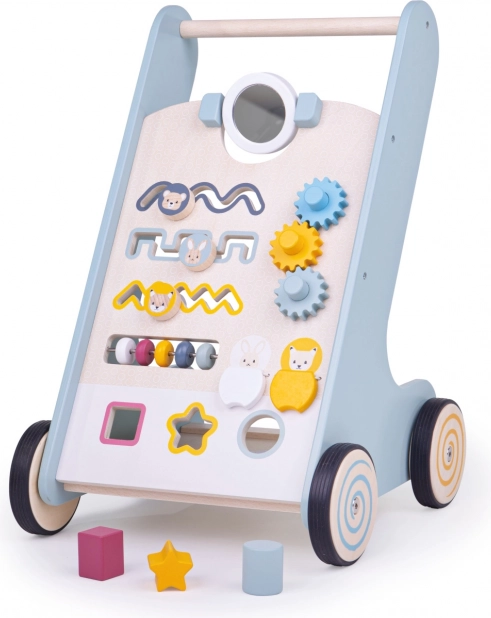 Drewniany aktywny chodzik Bigjigs Baby Leśne zwierzątka