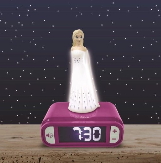 Świecące trójwymiarowe światło nocne Elsa
